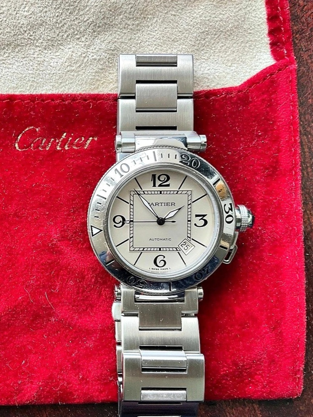 Cartier Pasha de Cartier Automatic Silver-Tone Watch